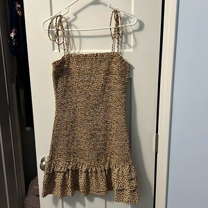 Square Neck Line Floral Dress